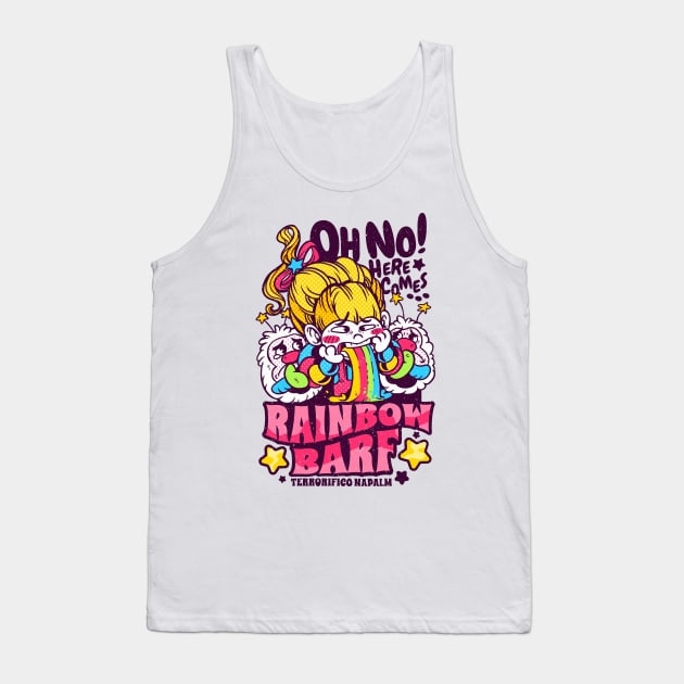 Rainbow Barf! Tank Top by Mutant Videostore!